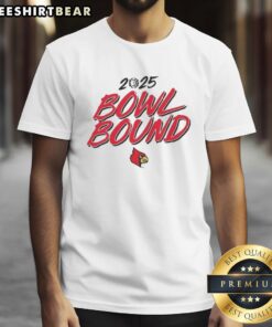 Nice Louisville Cardinals Football 2025 Bowl Bound T-Shirt featuring team colors and logo, perfect for fans.