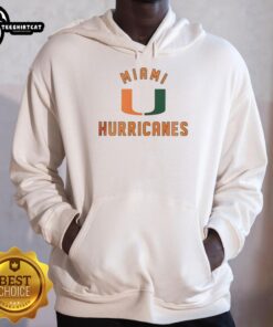 Stylish Nice Miami Hurricanes hoodie showcasing team colors and logo, perfect for fans supporting their favorite college team.