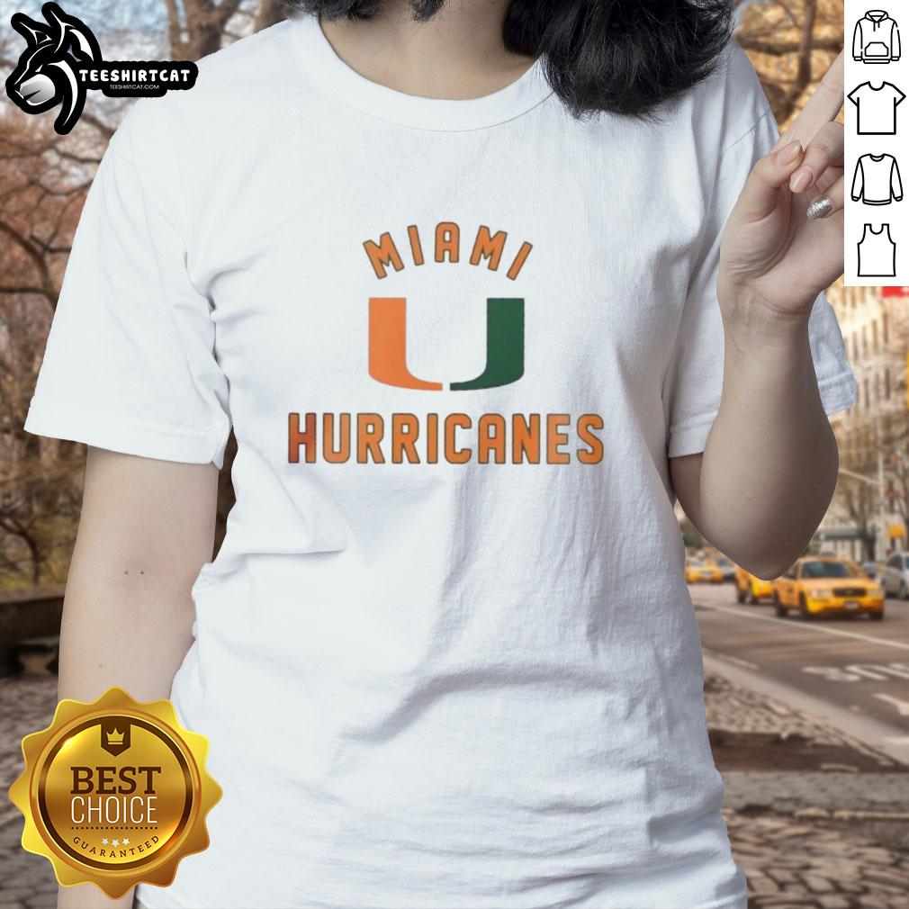nice-miami-hurricanes-ladies-tee Stylish Miami Hurricanes ladies tee in vibrant colors, perfect for game day or casual wear, showcasing team spirit.