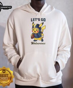 Nice Michigan Wolverines X Pikachu Let's Go Hoodie featuring vibrant graphics and cozy design for fans.