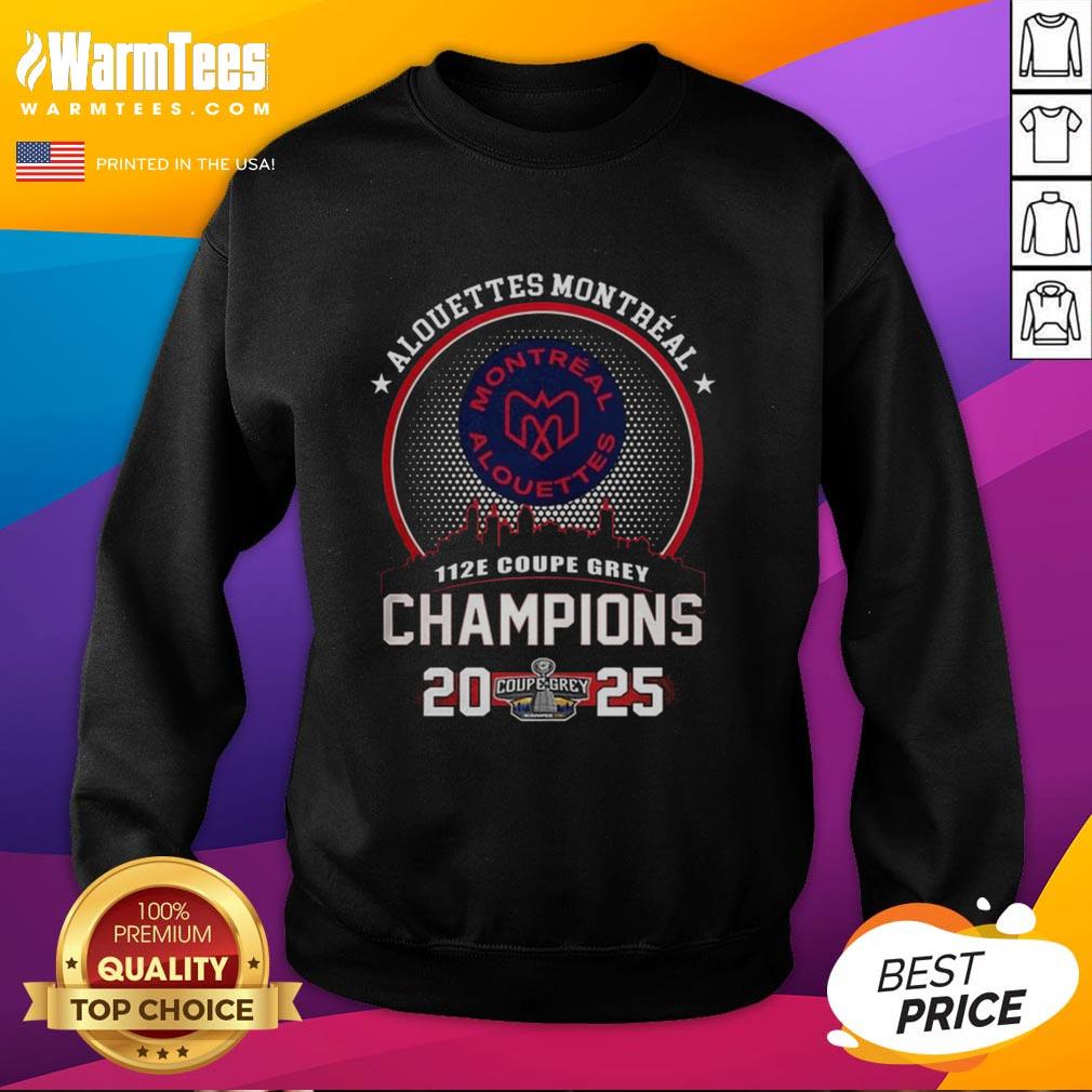 nice-montreal-alouettes-112e-grey-cup-champions-2025-city-skyline-sweatshirt Montreal Alouettes 2025 Grey Cup Champions sweatshirt with city skyline, celebrating team pride and victory in style.