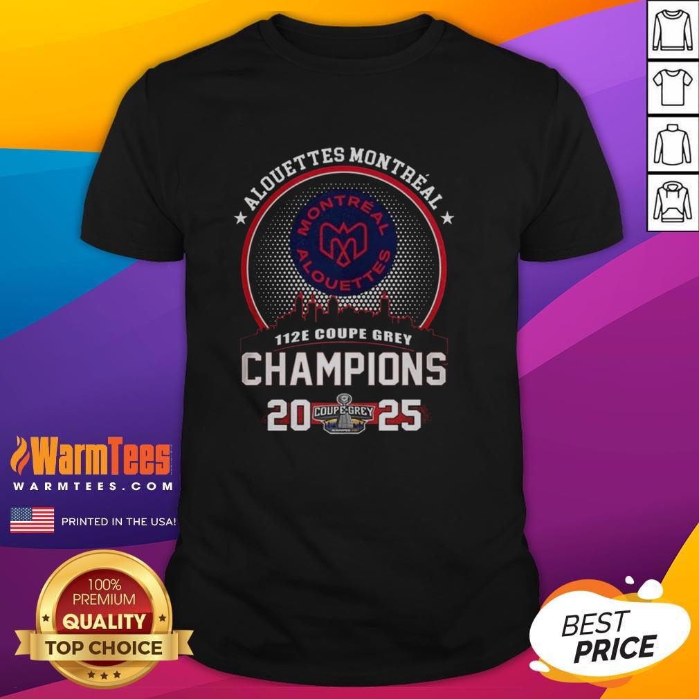nice-montreal-alouettes-112e-grey-cup-champions-2025-city-skyline-t-shirt-1 Montreal Alouettes 2025 Grey Cup Champions t-shirt featuring the city skyline design in vibrant colors.