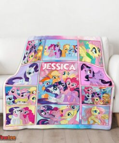 Nice My Little Pony Characters Friendship Is Magic Collage Blanket Fleece Customized Blanket - Image 3