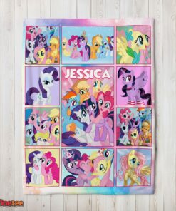 Nice My Little Pony Characters Friendship Is Magic Collage Blanket Fleece Customized Blanket