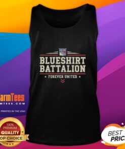 Nice New York Rangers Blueshirt Battalion Forever United tank top featuring a bold team logo and vibrant colors.