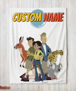 Nice Nice Wild Kratts Characters Blanket Fleece Customized Blanket