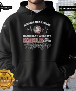Nice Normal Heartbeat hoodie for Florida State Seminoles fans, showcasing team spirit during game time.