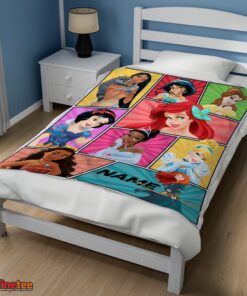 Nice Personalized Disney Princess Blanket Fleece Customized Blanket - Image 3
