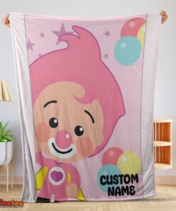 Nice Pink Plim Plim Love Blanket Fleece Customized Blanket
