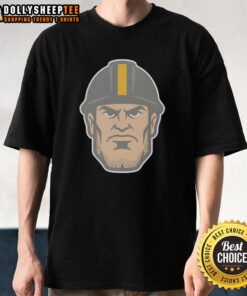 Adult Pittsburgh Steelers Steel Head logo T-shirt featuring bold design, perfect for fans and casual wear.