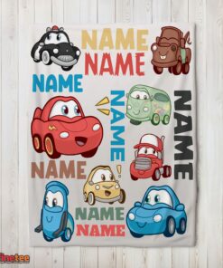 Nice Pixar Cartoon Cars Cute Character Blanket Fleece Customized Blanket