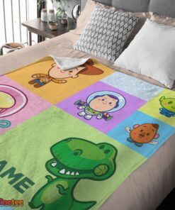 Nice Pixar Toy Story Chibi Character Blanket Fleece Customized Blanket - Image 4