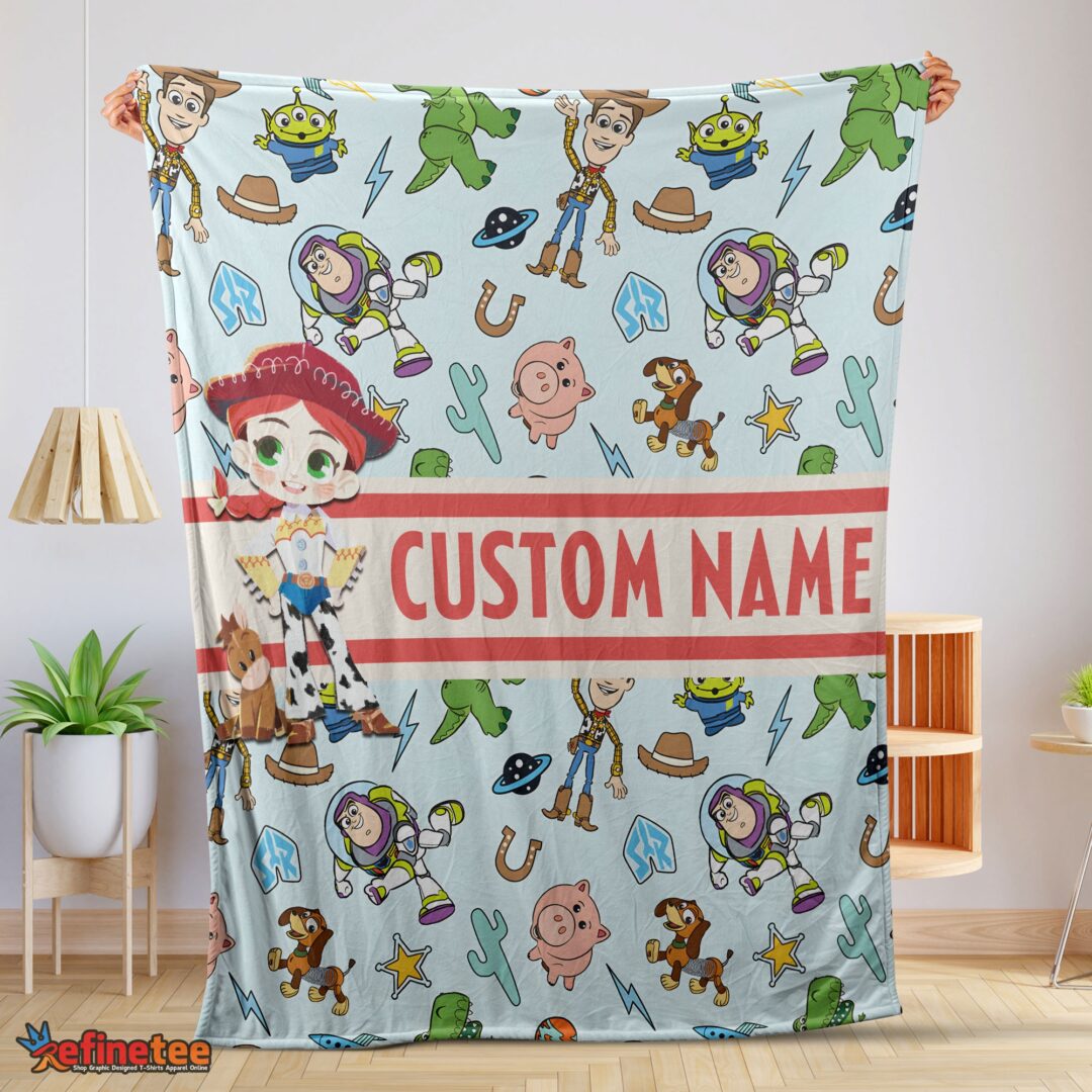 nice-pixar-toy-story-cowgirl-with-all-friends-blanket-fleece-customized-blanket-mk-01-1 Nice Pixar Toy Story Cowgirl With All Friends Blanket Fleece Customized Blanket