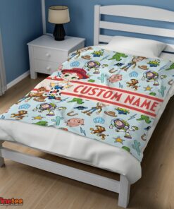 Nice Pixar Toy Story Cowgirl With All Friends Blanket Fleece Customized Blanket - Image 3