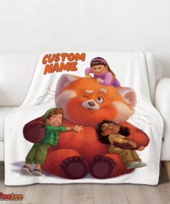 Nice Pixar Turning Red With Friends Blanket Fleece Customized Blanket - Image 3