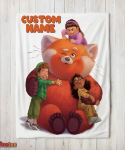 Nice Pixar Turning Red With Friends Blanket Fleece Customized Blanket