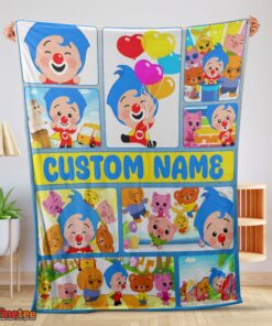 Nice Plim Plim & Friends Collage Blanket Fleece Customized Blanket - Image 2