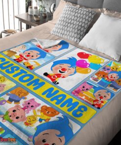 Nice Plim Plim & Friends Collage Blanket Fleece Customized Blanket - Image 4