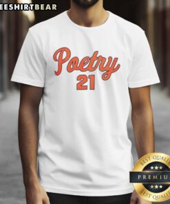 Nice Poetry 21 Syracuse Orange Men's Basketball T-Shirt featuring vibrant graphics and team logo for fans.