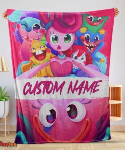 Nice Poppy Playtime Mommy Long Legs And Friends Blanket Fleece Customized Blanket