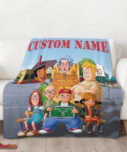 Nice Recess Cartoon Miss Finster Grade 5 Blanket Fleece Customized Blanket - Image 3
