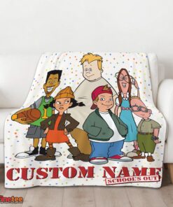 Nice Recess Cartoon School's Out Blanket Fleece Customized Blanket - Image 3