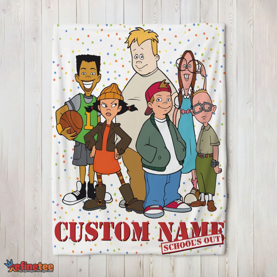 nice-recess-cartoon-schools-out-blanket-fleece-customized-blanket-mk-02 Nice Recess Cartoon School's Out Blanket Fleece Customized Blanket