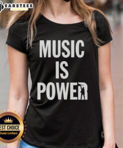 Nice Richard Ashcroft Music Is Power Ladies Tee featuring bold graphic design and stylish fit for music lovers.