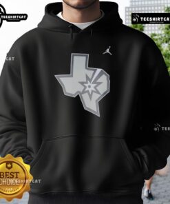 Nice San Antonio Spurs Texas State Silver T-Shirt - Image 2
