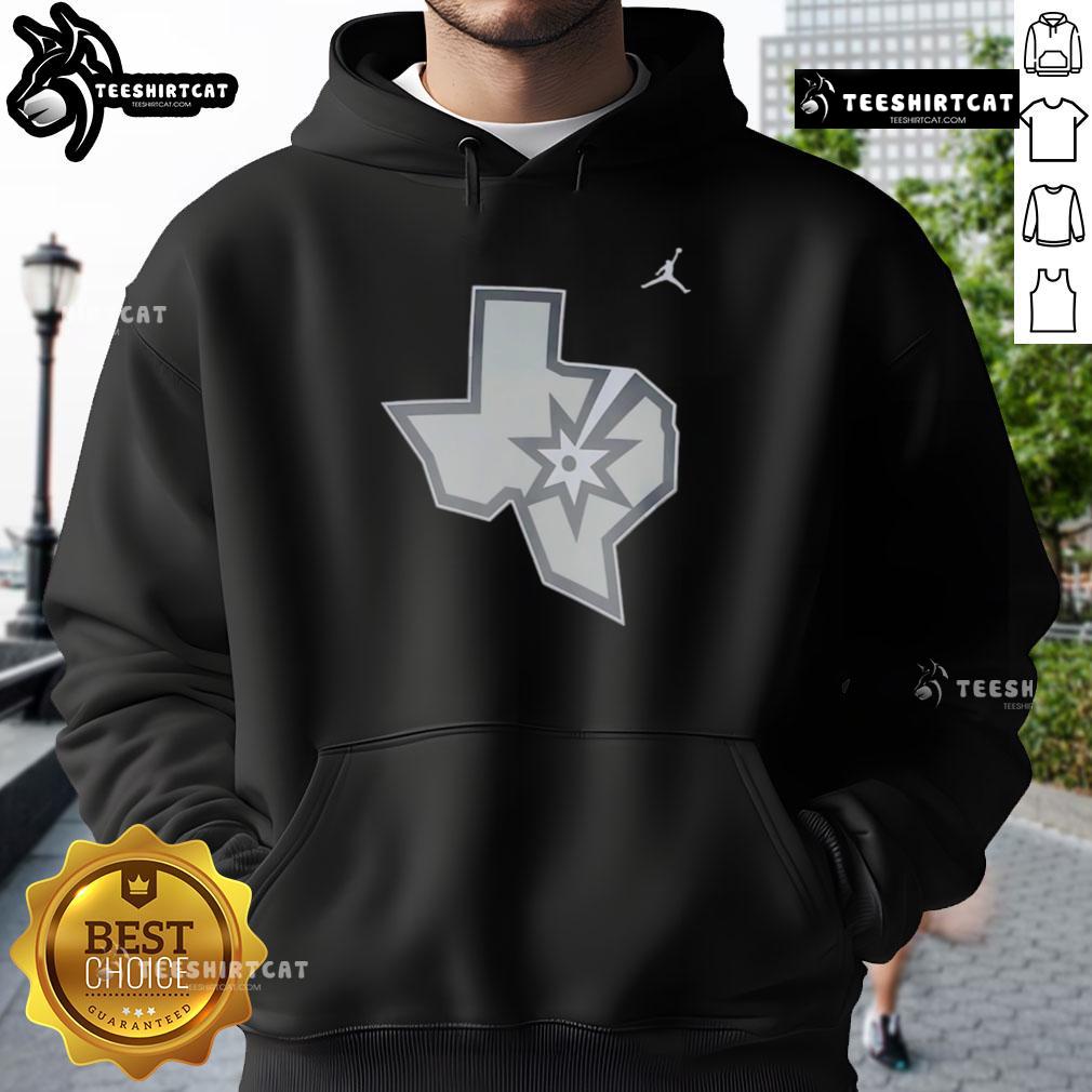 nice-san-antonio-spurs-texas-state-silver-hoodie Nice San Antonio Spurs Texas State Silver T-Shirt - Image 2