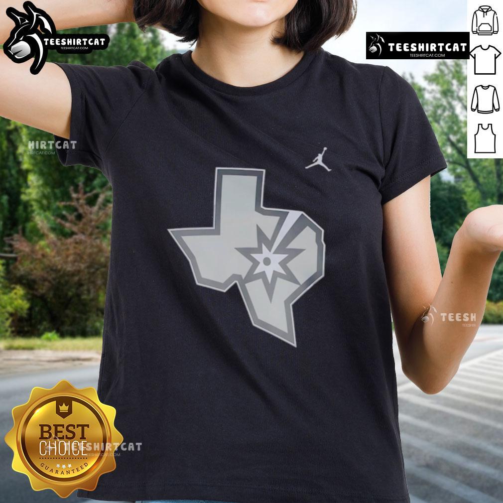 nice-san-antonio-spurs-texas-state-silver-ladies-tee Nice San Antonio Spurs Texas State Silver T-Shirt - Image 3