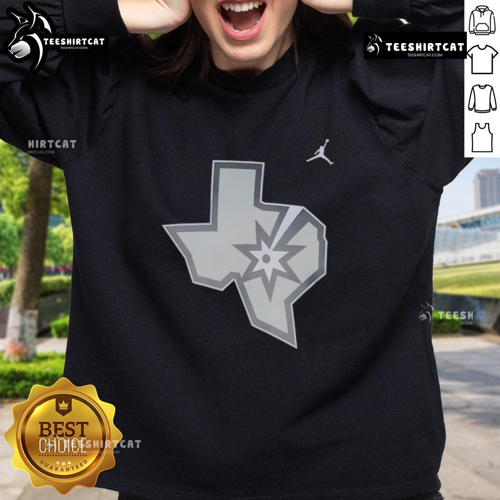nice-san-antonio-spurs-texas-state-silver-sweatshirt Nice San Antonio Spurs Texas State Silver T-Shirt - Image 5