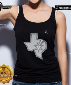 Nice San Antonio Spurs Texas State Silver T-Shirt - Image 4