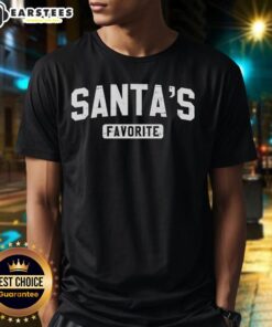 Nice Santa's Favorite T-Shirt featuring a jolly Santa design, perfect for holiday festivities and Christmas celebrations.