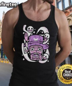 Nice scared reindeer tank top featuring a playful design, perfect for holiday parties and festive casual wear.