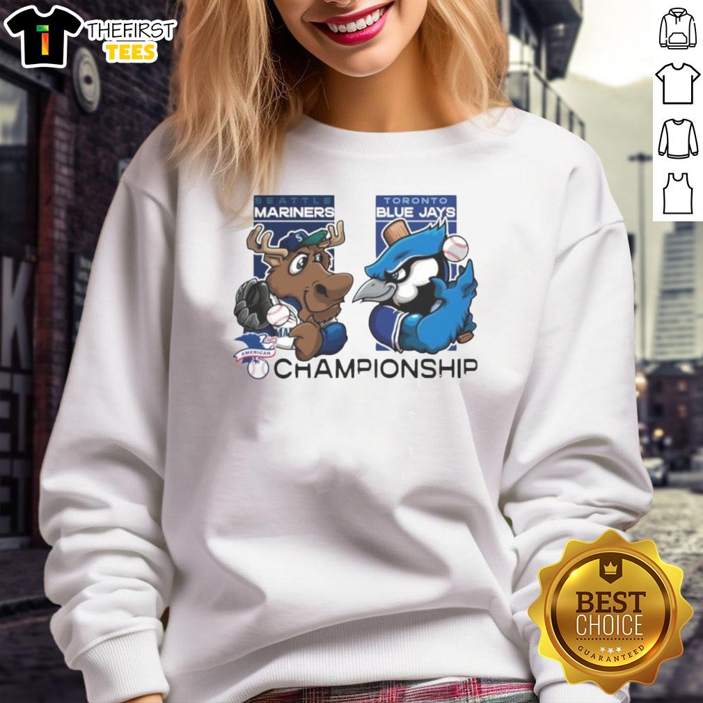 nice-seattle-mariners-vs-toronto-blue-jays-american-championship-2025-mascot-sweatshirt Nice Seattle Mariners Vs Toronto Blue Jays American Championship 2025 Mascot T-Shirt - Image 5