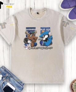 Nice Seattle Mariners Vs Toronto Blue Jays American Championship 2025 Mascot T-Shirt - Image 6