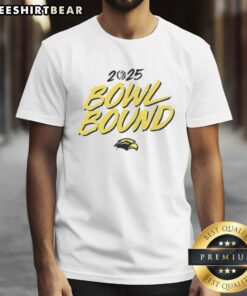 Nice Southern Miss Golden Eagles Football 2025 Bowl Bound T-Shirt featuring team colors and logo for fans.