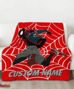 Nice Spider Man Into The Spider Verse Miles Morales Blanket Fleece Customized Blanket - Image 3