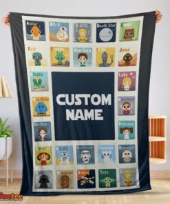 Nice Star Wars Chibi Character Blanket Fleece Customized Blanket
