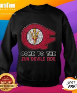 Nice Star Wars Come to the Arizona State Sun Devils Side Sweatshirt featuring a unique design for fans and comfort.