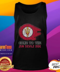 Nice Star Wars tank top for Arizona State Sun Devils fans, featuring vibrant graphics and a stylish side design.
