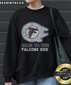 Cozy Atlanta Falcons sweatshirt featuring a unique Star Wars design, perfect for fans and game day attire.
