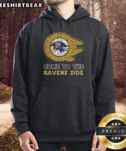 Nice Star Wars Baltimore Ravens hoodie featuring iconic characters, perfect for fans of both franchises.