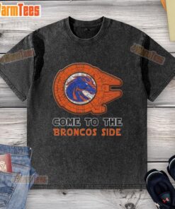 Nice Star Wars Come to the Boise State Broncos Side Washed T-Shirt featuring a vibrant design for fans.