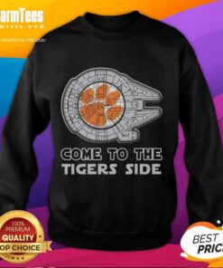 Nice Star Wars Come To The Clemson Tigers Side Sweatshirt featuring vibrant graphics and cozy design for fans.