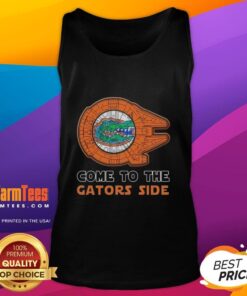 Alt Text: Stylish 'Nice Star Wars Come to the Florida Gators Side' tank top featuring vibrant graphics for fans and athletes.