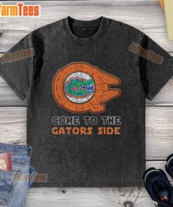 Nice Star Wars Come to the Florida Gators Side washed t-shirt featuring a vibrant design perfect for fans.