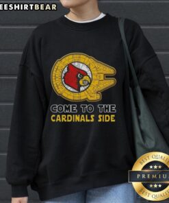 Nice Star Wars Louisville Cardinals side sweatshirt featuring a stylish design for fans of both franchises.