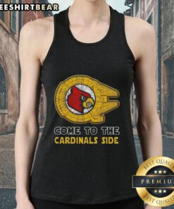 Nice Star Wars Come to the Louisville Cardinals Side Tank Top featuring a stylish design for fans of both franchises.